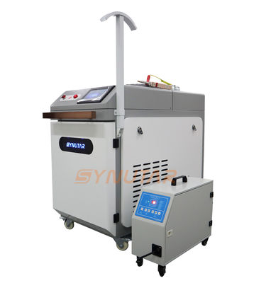 آلة لحام ليزر للفايبر اليدوية 1500W / 1000W لحام ليزر الفولاذ المقاوم للصدأ